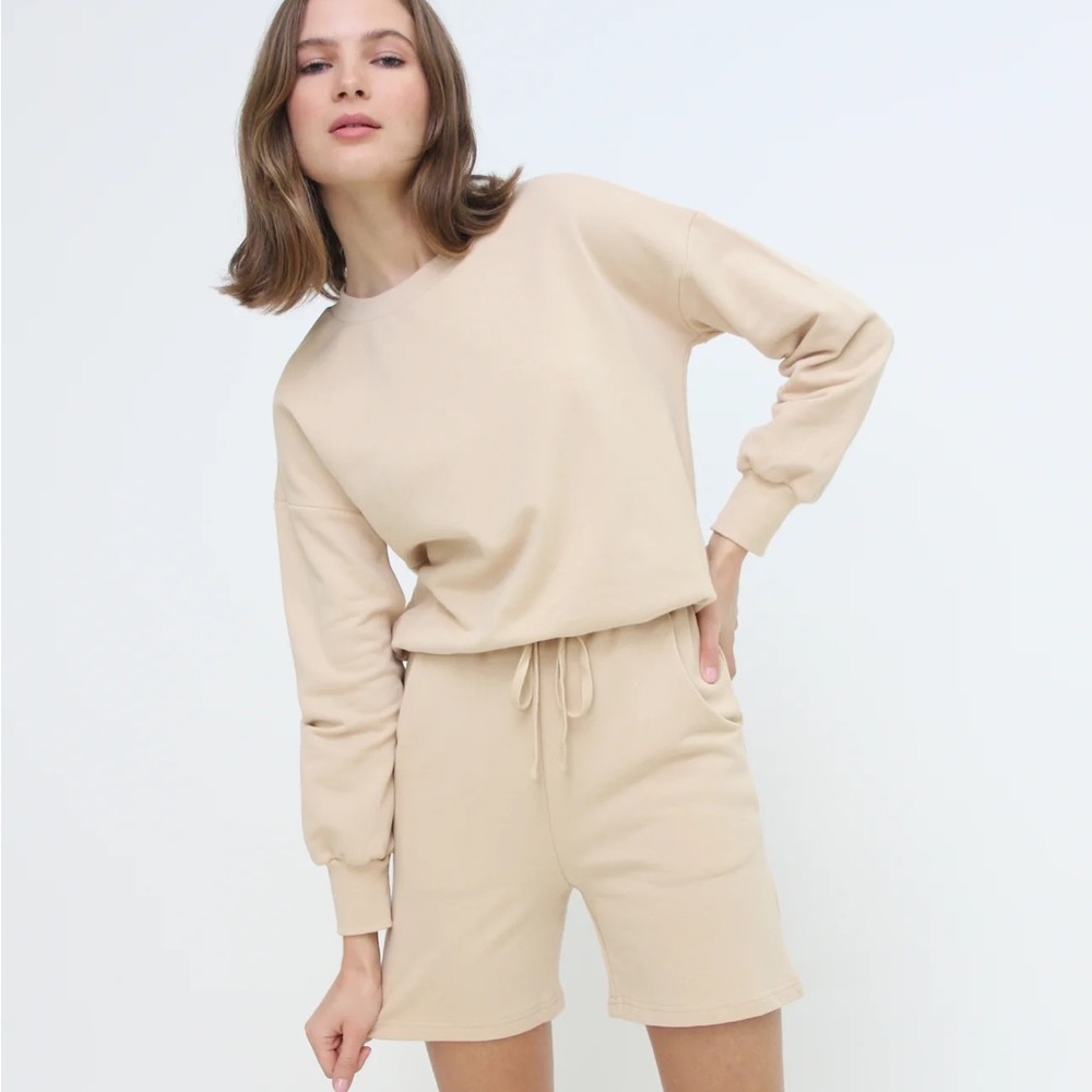 SALT + CO. - Knit No. 01, Women’s Crew Neck Sweatshirt in Sand (NWT)